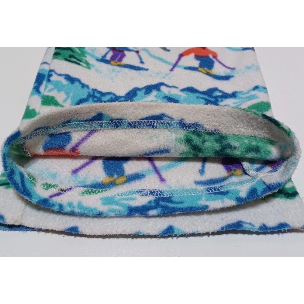 Roots Kids XL 11-12 Snow Ski Print Fleece Pajama Pants Apres Ski Cabincore